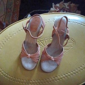 Aerosoles Tan Leather Holly Anna Dress Sandals - Size 7B